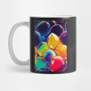 Colorful liquid bubble abstract pattern #50 Mug